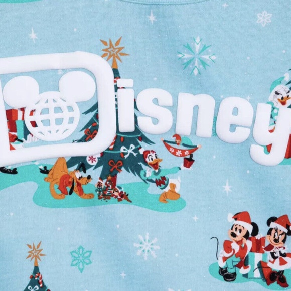 2023 Walt Disney World Christmas Holiday Blue Spirit Jersey Adult XXL 2XL - NEW - Picture 4 of 4